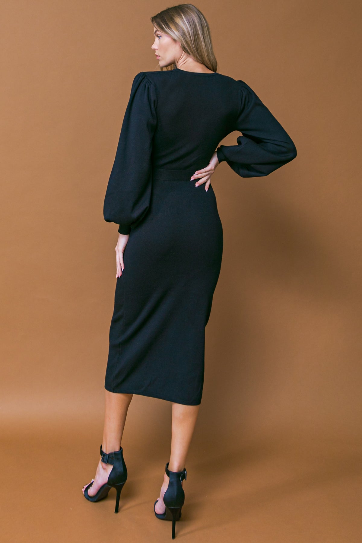ADORABLE IDEAL SWEATER MIDI DRESS Flying Tomato